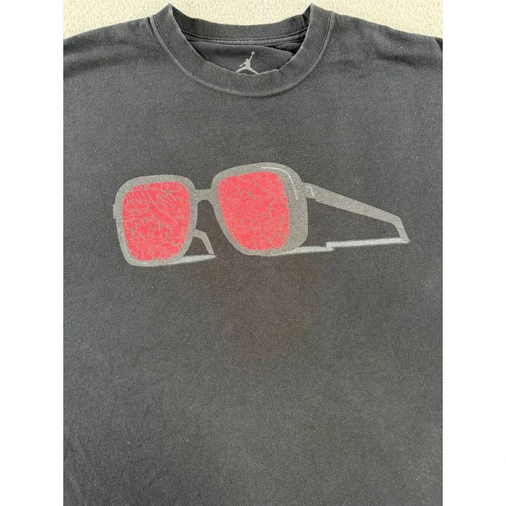 Vintage Air Jordan Spike Lee‎ Shirt Men's XL Black Sunglasses Graphic Logo Tee
